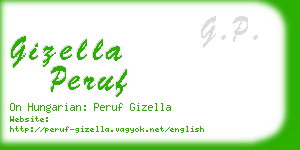 gizella peruf business card